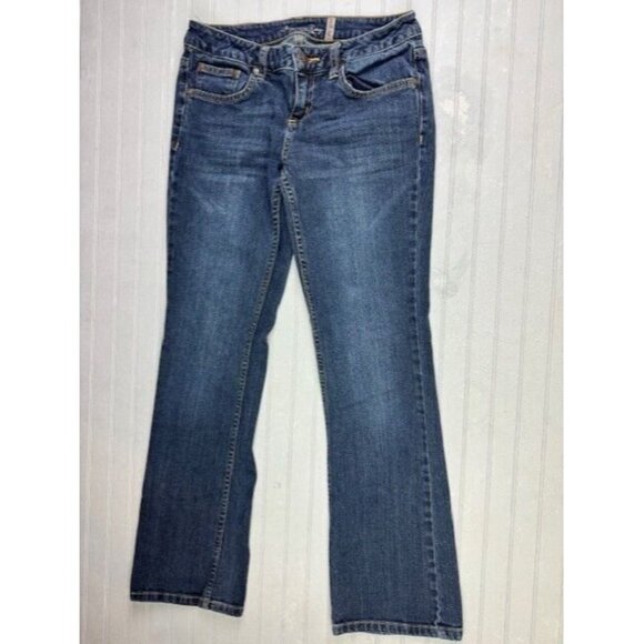 American Rag Size 5s Womens Jeans Low Rise Curvy Boot Stretch Dark Wash - Picture 1 of 6